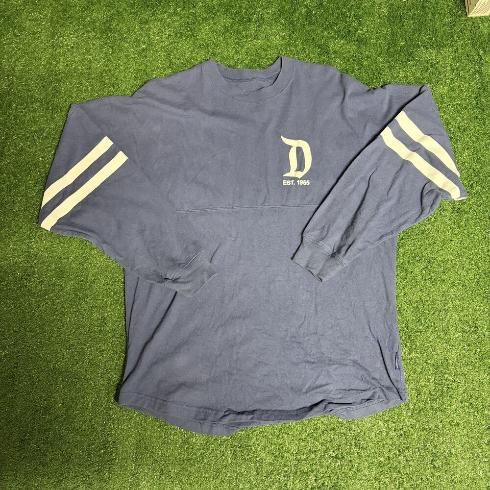 Disneyland Spirit Jersey Tee Women’s Small Light Blue Park Graphic Shirt